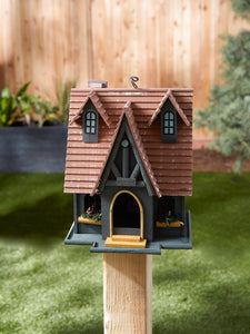 Story Book Cottage Wooden Folk Birdhouse
